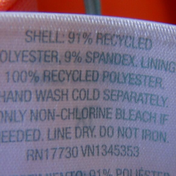 Kona Sol Pucker Textured Square Neck One Piece Swimsuit Coral Pink M, L - Picture 10 of 11